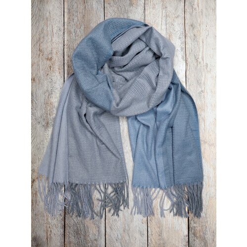 фото Шарф lavantti,180х70 см, one size, серый, голубой
