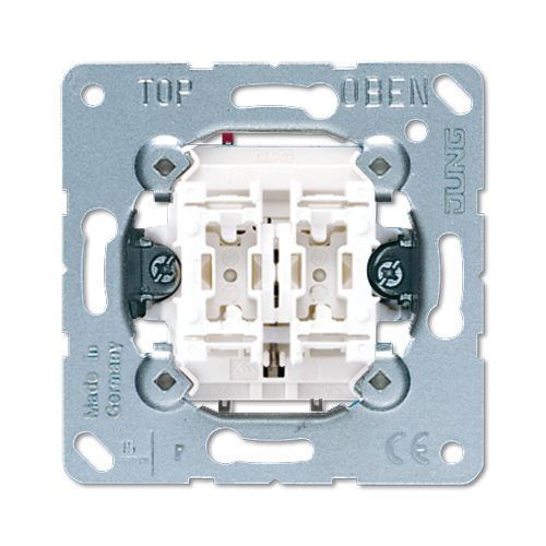 JUNG Мех Выключатель 2-клавишный кнопочный (2 но контакта) 535U (5 шт.)