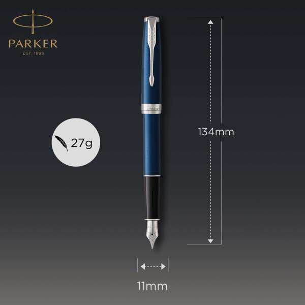 Ручка перьевая Subtle Blue CT PARKER - фото №2