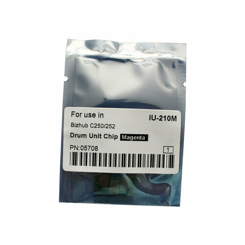 Чип драм-юнита для KONICA MINOLTA Bizhub C250C252 CET Magenta WW 45000 стр CET5708 346₽