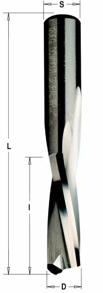 Фреза спиральная монолитная 10x42x90 Z=2 S=10 RH CMT 192.101.11