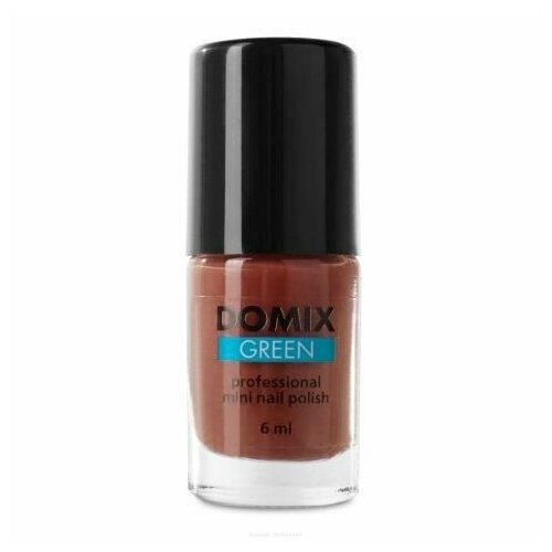 Domix Green Professional Лак для ногтей, глубокий красновато-коричневый, 6 мл восстановитель для ногтей domix green лак для устранения грибковых поражений ногтей стоп грибок