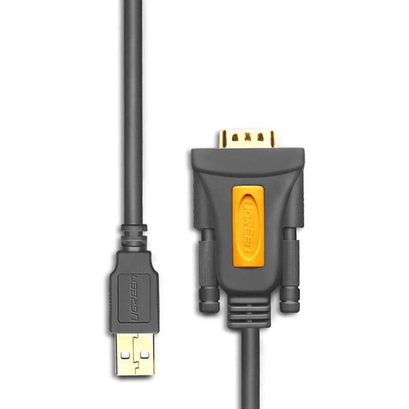 Кабель UGREEN адаптер CR104 USB 2.0 A-DB9 RS-232. 3м, черный (20223)