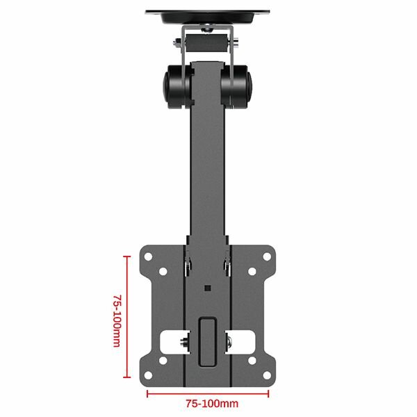 Потолочный наклонно-поворотный кронштейн для телевизоров весом до 20 кг Uniteki LCD3110CB (чёрный)