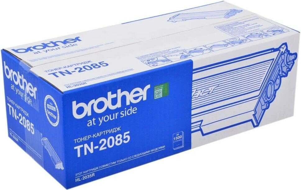 Картридж Brother TN-2085, 1500 стр, черный