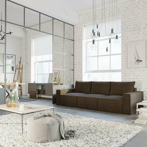 Диван Корсо Коричневый 284х121х80 49458₽