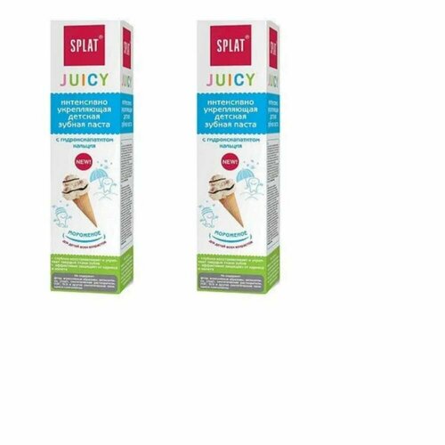 SPLAT Juicy Зубная паста для детей Мороженое 35 мл, 2 шт