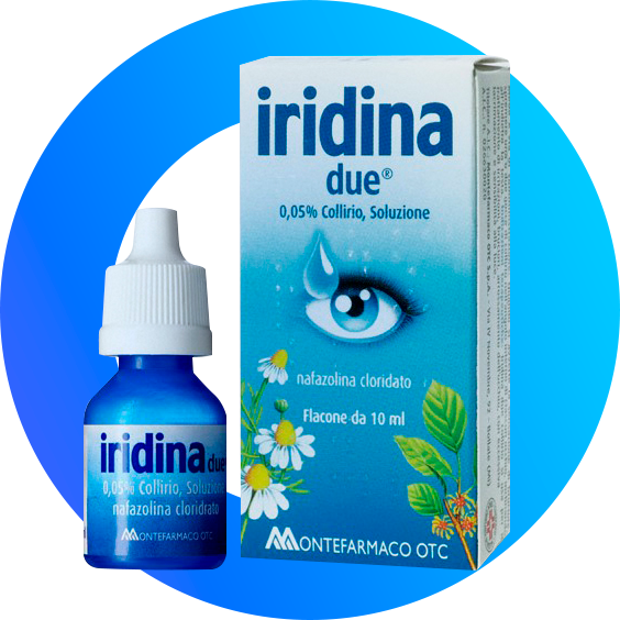 "Iridina Due" Италия, увлажняющие капли для глаз, 10мл, до 06.26