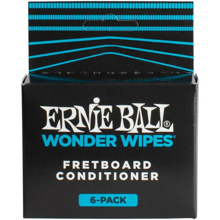 Набор для ухода Ernie Ball 4276 Wonder Wipes Fretboard Conditioner синий/черный 6 шт.