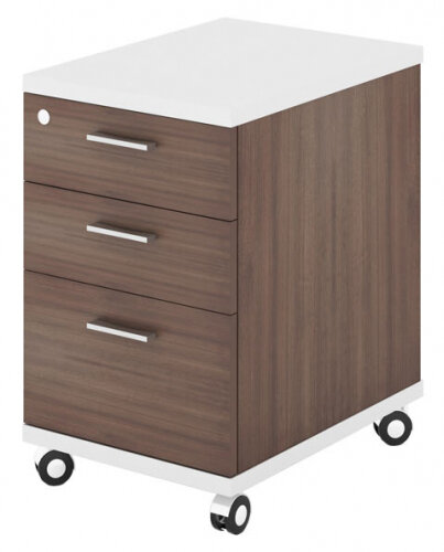 фото Тумба подкатная мэрдэс ТС-2 БЕШ Белый жемчуг/Шамони-Ч