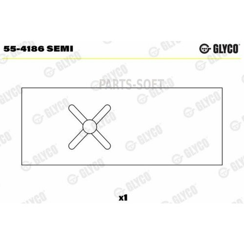 GLYCO 55-4186 SEMI Втулка порш. пальца