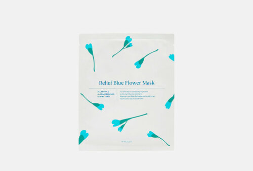 Успокаивающая маска для лица Relief Blue Flower Mask 1 шт