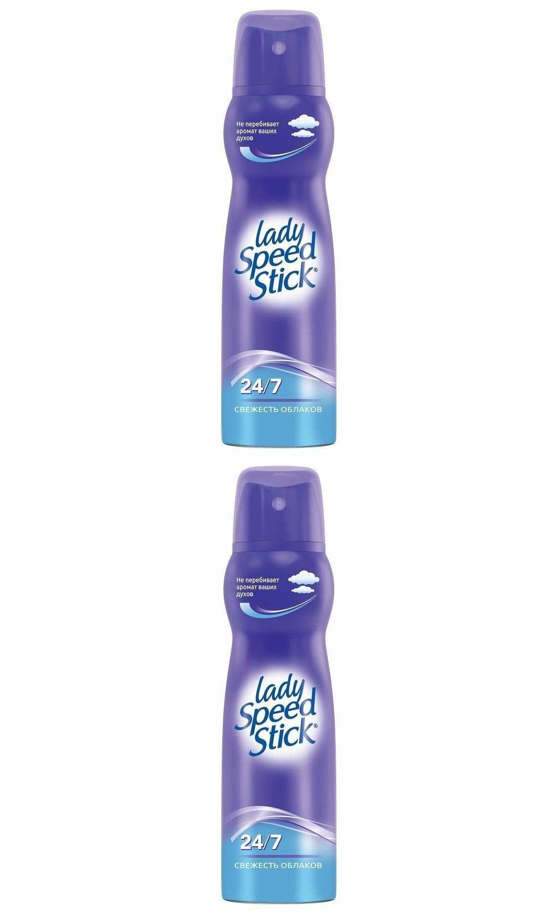 Lady Speed Stick Део-спрей Свежесть Облаков, 150 мл, 2 шт.