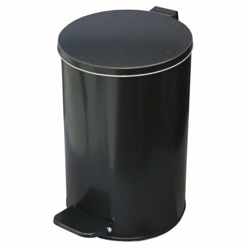 Ведро с педалью 10 литров черный 2436₽