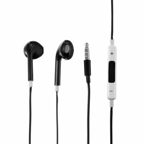 Наушники LuazON VBT 12 вкладыши микрофон чёрные 1 шт 499₽