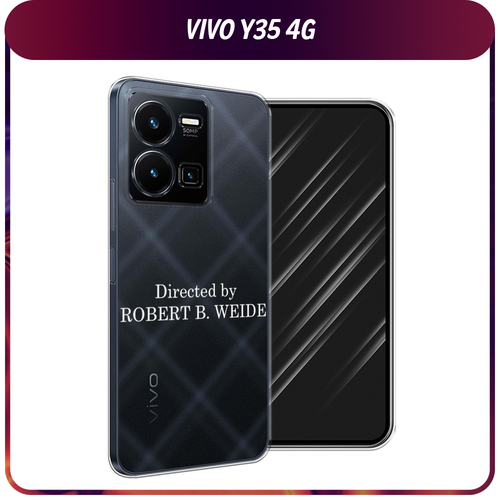 Силиконовый чехол на Vivo Y35 4G / Виво Y35 4G Robert B Weide, прозрачный силиконовый чехол голубые клематисы на vivo y35 4g виво y35 4g