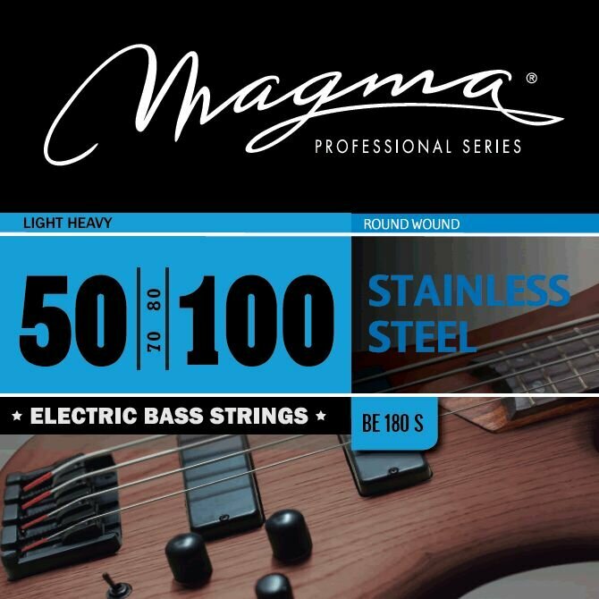 Magma Strings BE180S - Струны для бас-гитары 50-100, обмотка круглая, нержавеющая сталь,