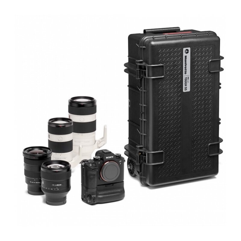 Manfrotto PRO Light Tough TH-55 HighLid Carry-on кейс на колесах с наполнителем (PL-RL-TH55-F)