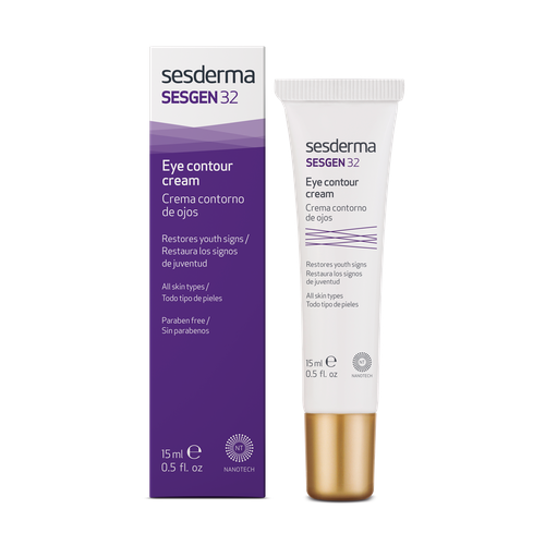 SesDerma Крем-контур для глаз Sesgen 32 Eye Contour Cream, 15 мл, 15 г sesderma увлажняющий крем контур вокруг глаз hidraloe eye contour cream 15 мл 15 г