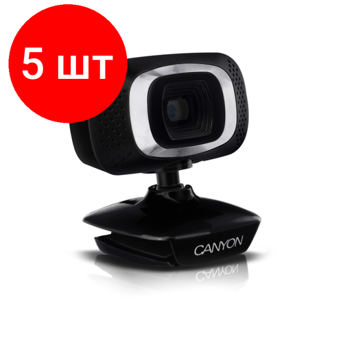 веб камера canyon cne cwc1 1 3mp Комплект 5 штук, Веб-камера Canyon C3, (1280 х 720) (CNE-CWC3N)