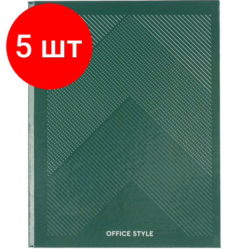 Комплект 5 штук, Бизнес-тетрадь А5 120л Attache, на кольцах, тв. обл, мат. лам, клет, Optima бирюза тетрадь на 4 х кольцах а5 120л кл гарри поттер тв обл гл лам 120тк5в1 28668 9872215