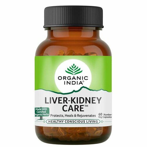 Ливер-Кидней Кеа Органик Индия (Liver-Kidney Care Organic India), 60 капсул