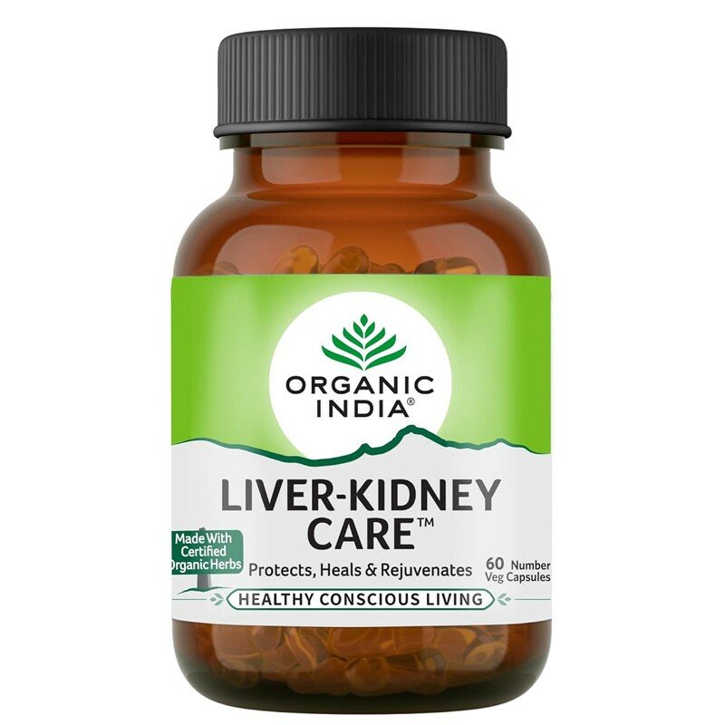 Ливер-Кидней Кеа Органик Индия (Liver-Kidney Care Organic India) 60 капсул