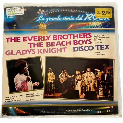 Виниловая пластинка La Grande Storia Del Rock 12: The Everly Brothers, The Beach Boys, Gladys knight, Disco Tex, LP universal music the beach boys m i u album lp