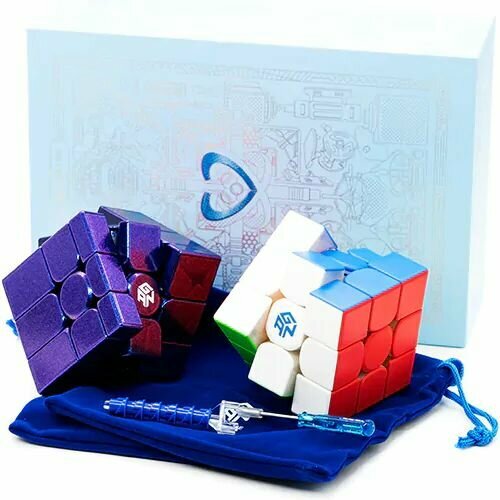 Кубик рубика / Gan Gift Box (Gan 11 M + Gan Mirror Cube) / Головоломка подарочный набор gan330 keychain cube gans 3x3x3 mini pocket stickerless speed gan cube gan 330 puzzle profissional cube educational toy