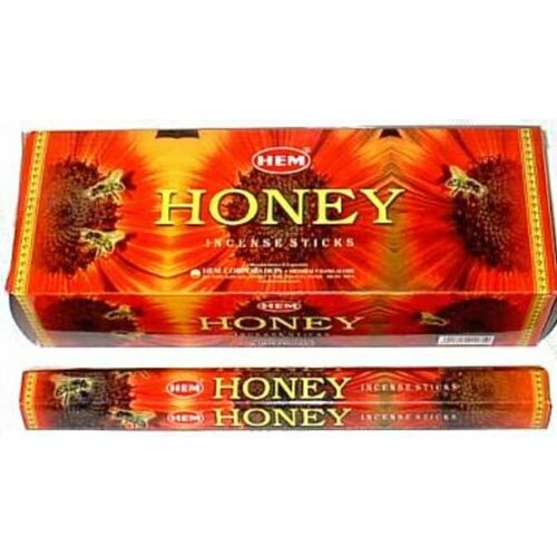 hem incense sticks veer hanuman благовония шри хануман хем уп 20 палочек Hem Incense Sticks HONEY (Благовония МЕД, Хем), уп. 20 палочек.