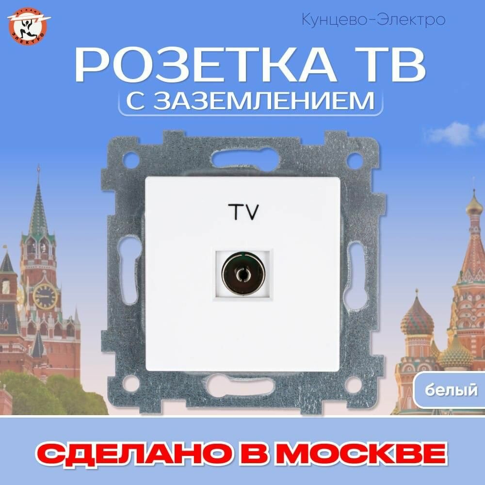 фото "Аксиома" Розетка низковольтной ТВ скрытой установки РТВ1-460