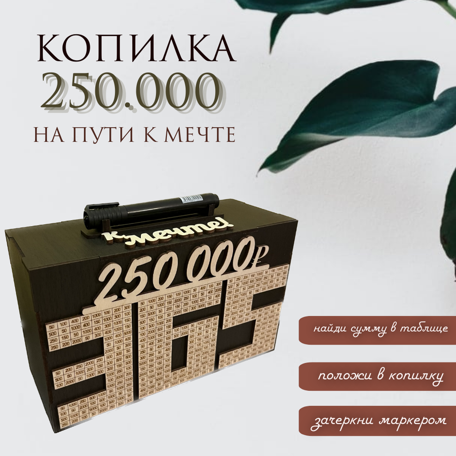 Копилка на 200 тысяч рублей таблица ежедневная — купить по низкой цене ...