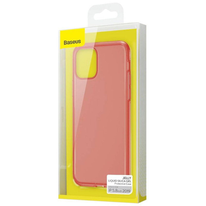 Чехол Baseus (WIAPIPH65S-GD09) для iPhone 11 Pro Max (Transparent Red) - фото №16