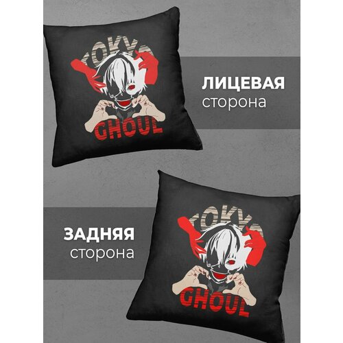 Подушка Printech Аниме Токийский гуль tokio ghoul манга Канеки Кен 35x35 PL-PA1P10-2BL35DTF 899₽
