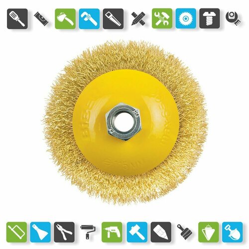 Щетка-крацовка Biber 70973 дисковая 115 мм М14 для УШМ 1270₽