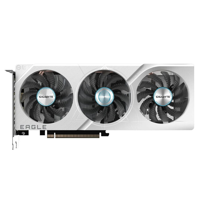 Видеокарта GeForce RTX4060 8192Mb Gigabyte GV-N4060EAGLE OC ICE-8GD 2505/17000 128bit GDDR6 2xHDMI 2xDP