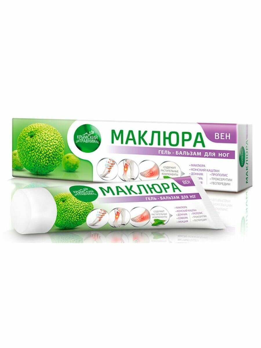Крем-бальзам для ухода за кожей ног Маклюра ВЕН Крымский Травник 100 мл.