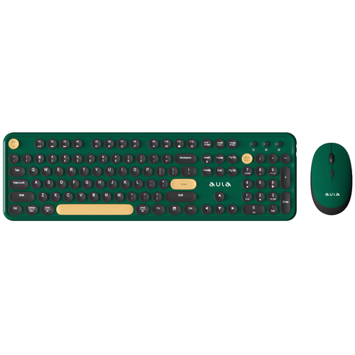 Клавиатура + мышь AULA AC306 Dark Green-Black клавиатура мышь aula ac306 black colorful