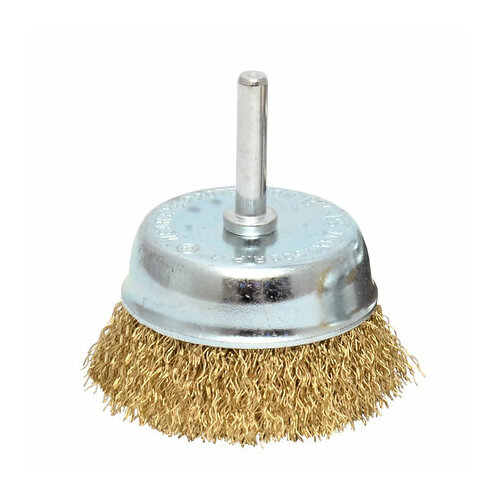 CUTOP 82-535 Щетка для дрели 75 мм тип Чашка латунированная витая проволока 03 мм Cutop profi 830₽