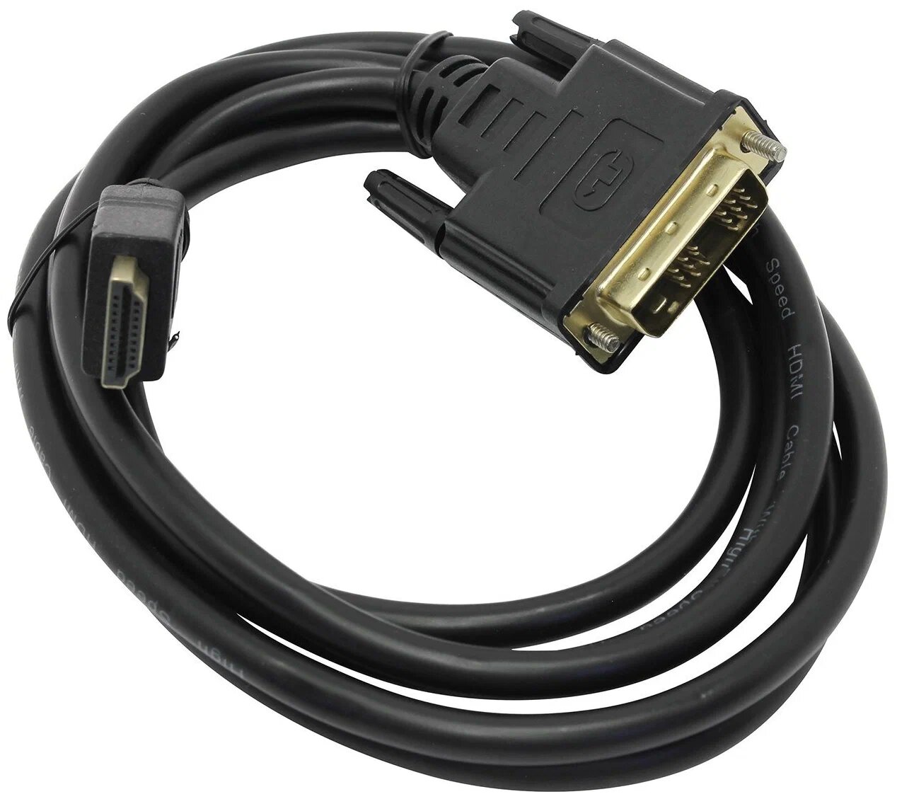 Кабель HDMI-DVI, 1,8м, экран, single link [CC-HDMI-DVI-6] — фото 1