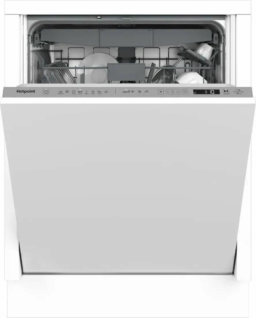 Встраиваемая посудомоечная машина HOTPOINT HI 5D84 DW, полноразмерная, ширина 59.8см, полновстраиваемая, загрузка 15 комплектов