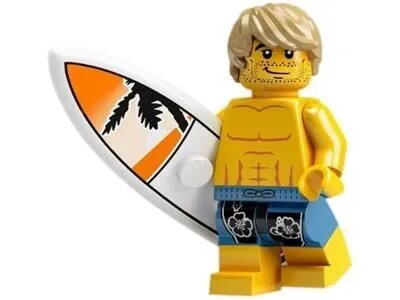 Минифигурка LEGO Minifigures 8684 Series 2 Surfer col02-15