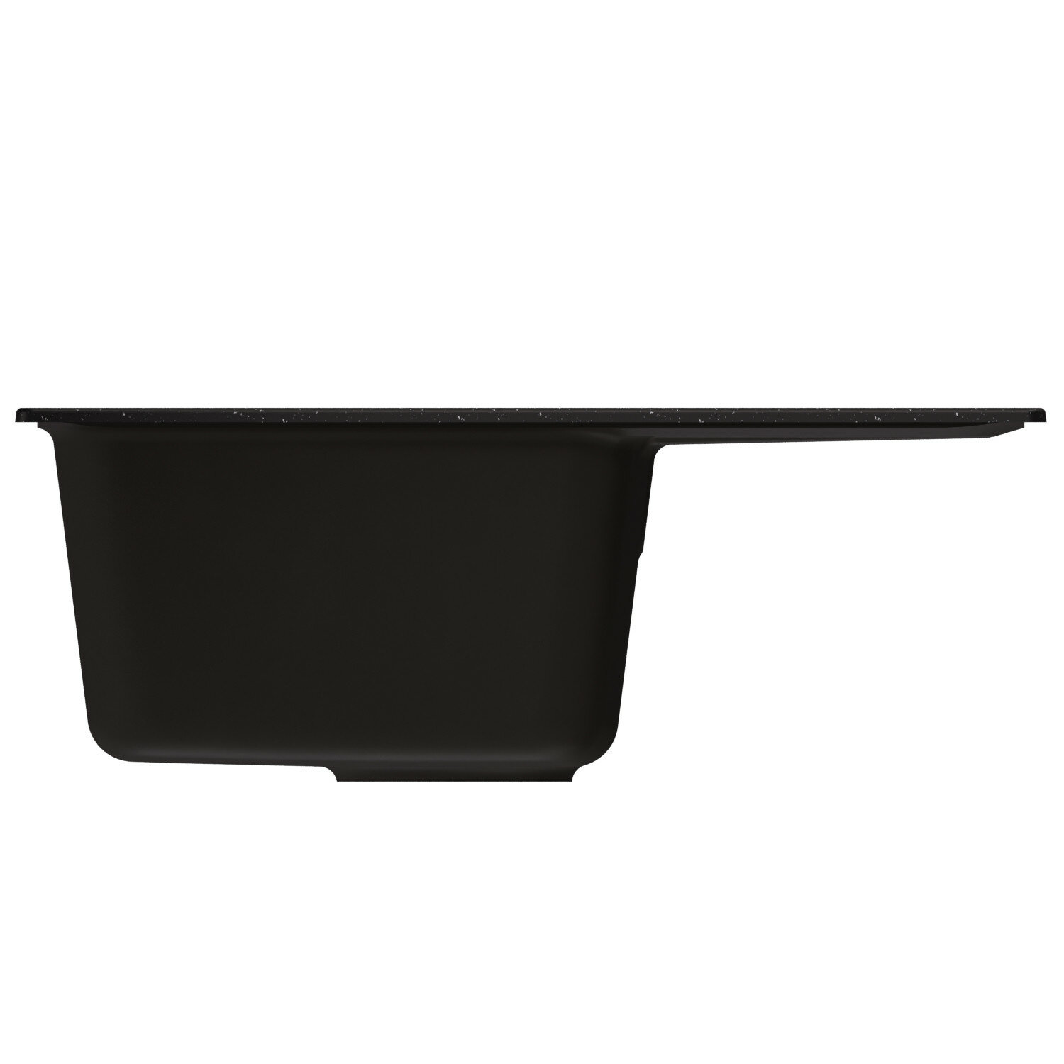 Мойка кухонная Mixline ML-GM26 58х47 с крылом, черная - фото №6