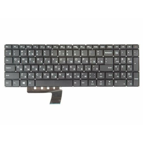 Клавиатура ZeepDeep для ноутбука Lenovo IdeaPad 110, 110-15ACL, 110-15AST, 110-15IBR, черная без рамки, гор. Enter