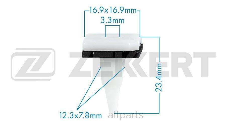 ZEKKERT BE-3004 Клипса крепёжная Mitsubishi (миним. кол-во заказа 10 шт)