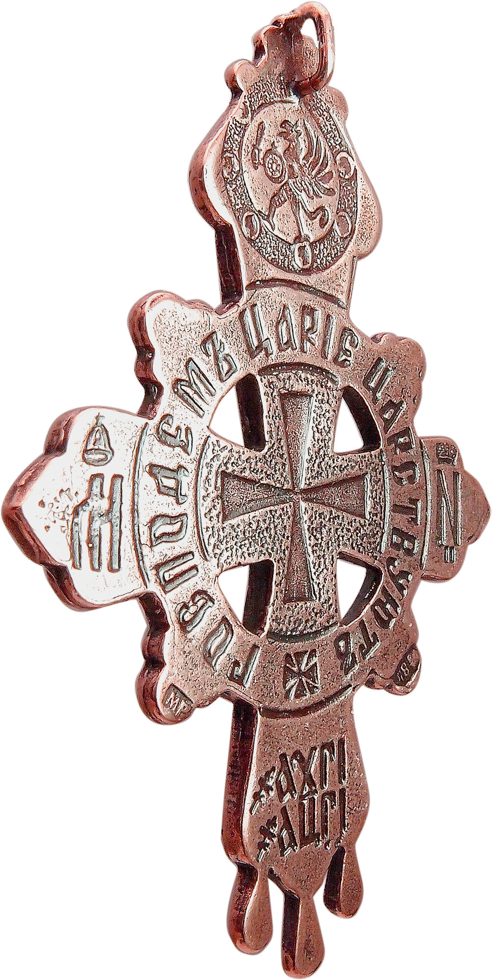 Крестик Мастерская Алешиных, красный — фото 1