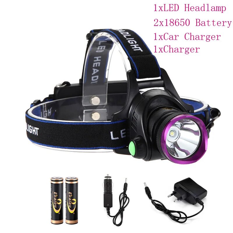 Налобный фонарь LED Ekaiou T6, 12Вт, A4