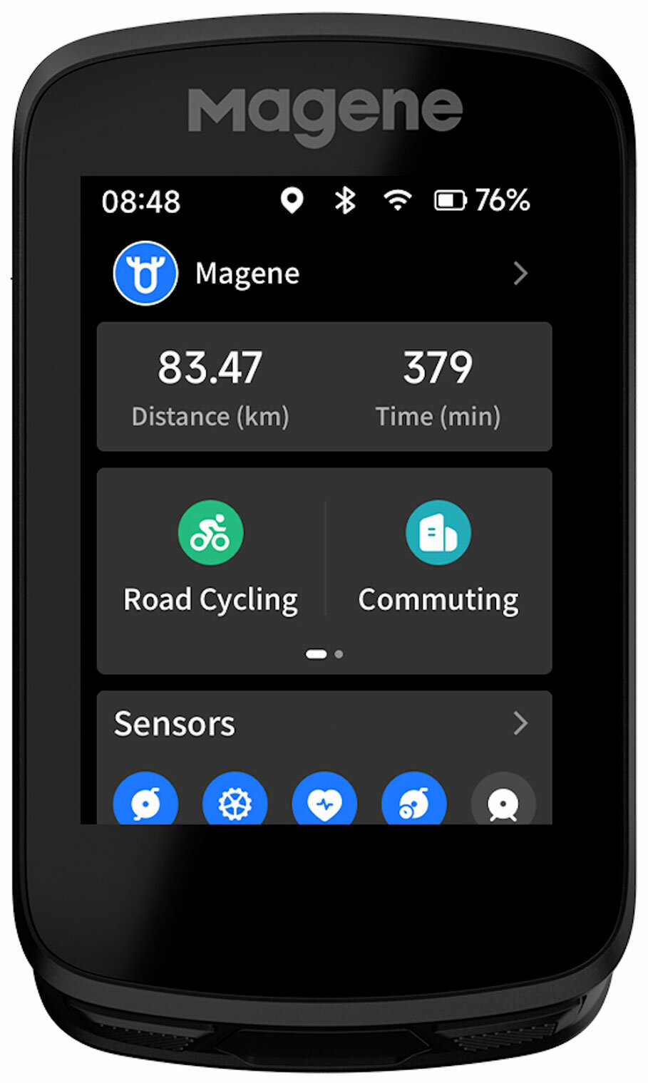 Велокомпьютер Magene GPS C606 черный