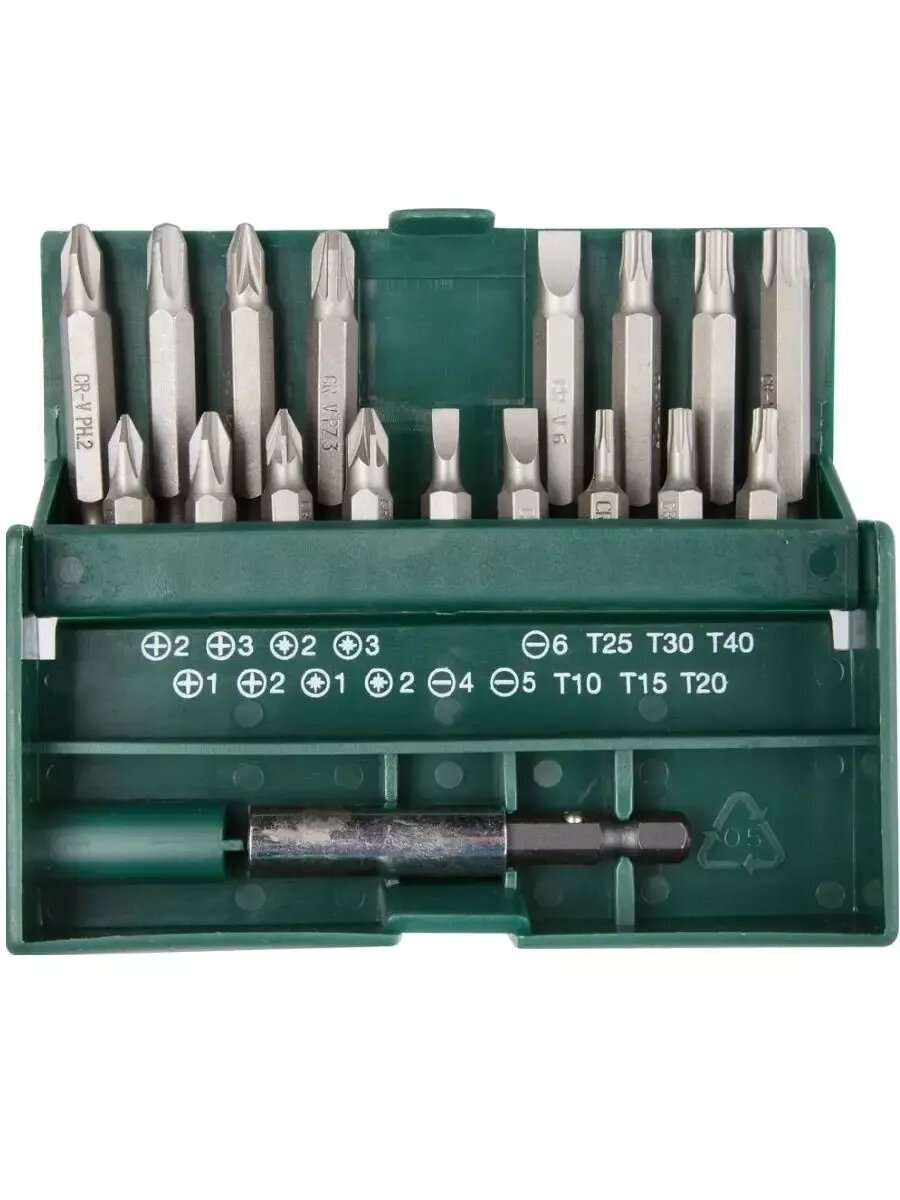 Набор бит с магнитным адаптером 18шт KRAFTOOL 26131-H18