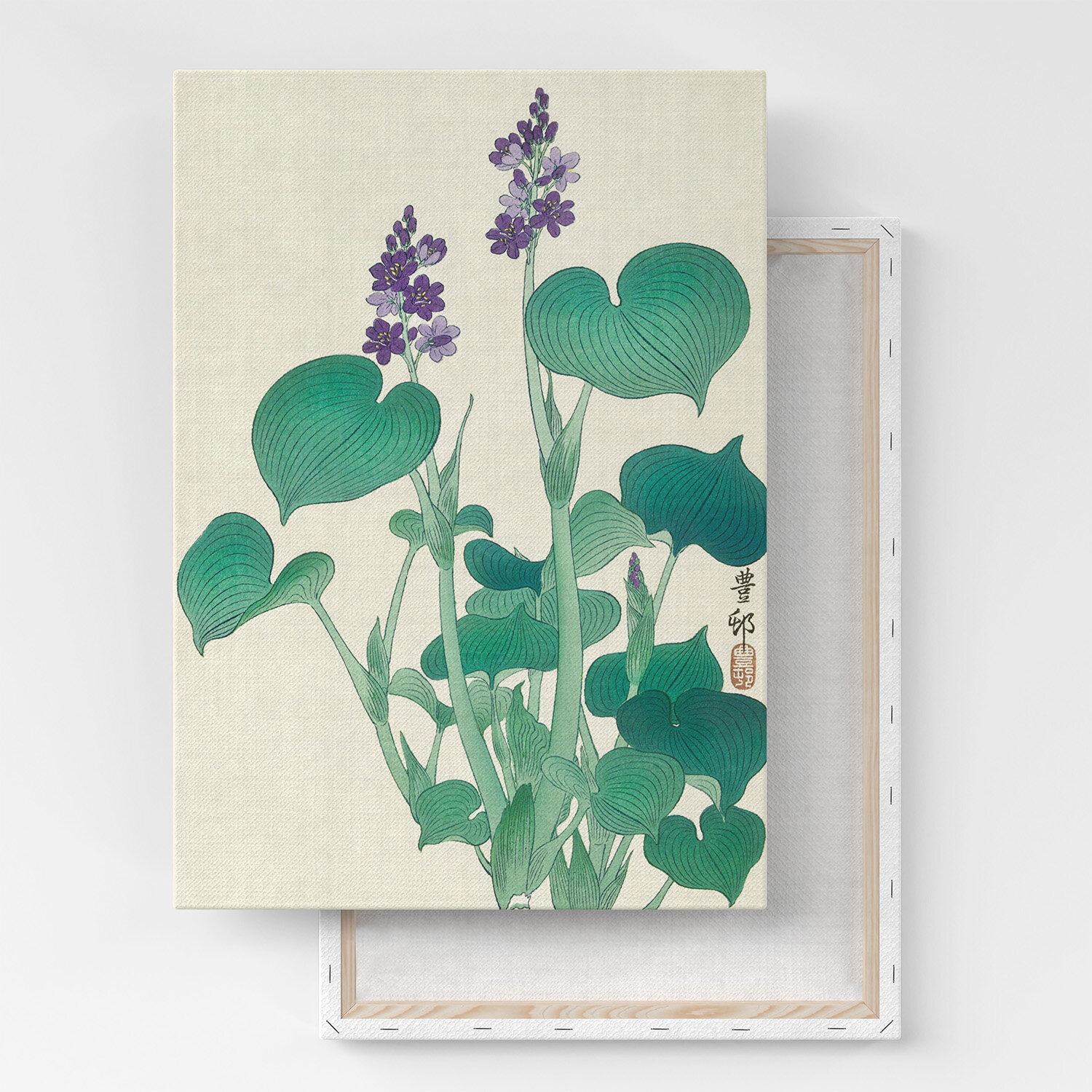 Картина на холсте, репродукция / Косон Охара - Blooming hosta / Размер 30 x 40 см